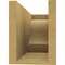Ekena Millwork 6in. W x 8in. H x 16in. L Newport Woodgrain TimberThane Rafter Tail, Primed Tan RFTUR06X08X16NEWRCPR - alternate 6